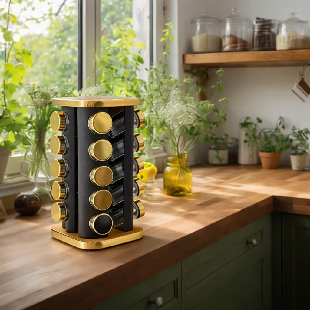Étagère à Épices Rotative 20 pots