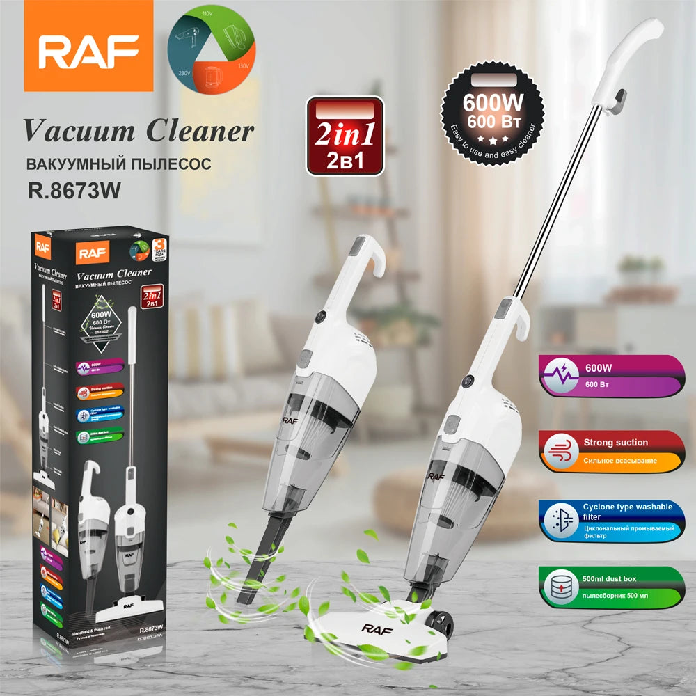 2-In-1 Vacuum Cleaner Handheld Portable Electric Vacuum Cleaner for Hard Floor Pet Hair