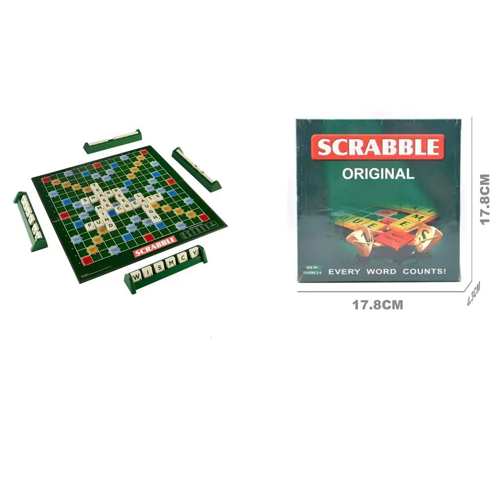 2-4 Players English Spelling Puzzle Game Educational Travel Alphabet Spell Game Fun Learning Toy Perfect for Family Game Night