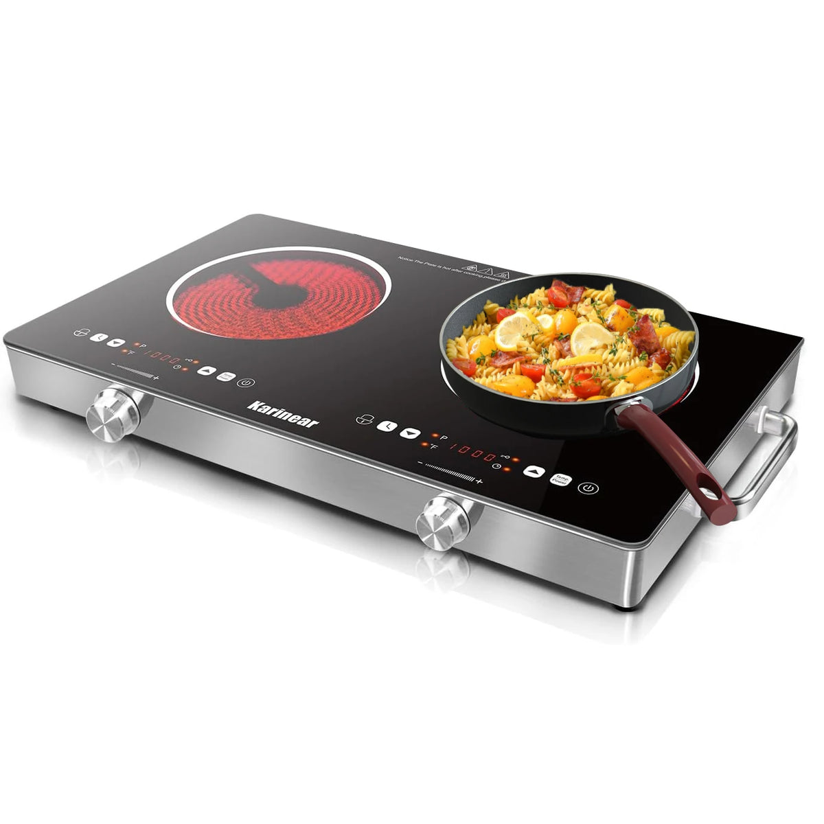 Plaque de Cuisson Électrique en Céramique – Disponible en 1 et 2 Foyers