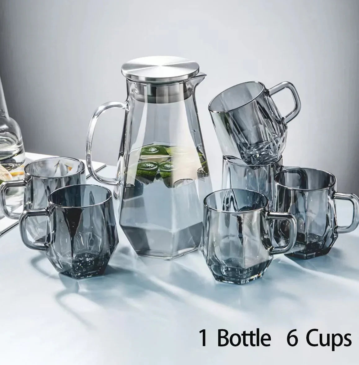 Carafe VIP + 6 Verres Design Diamant.
