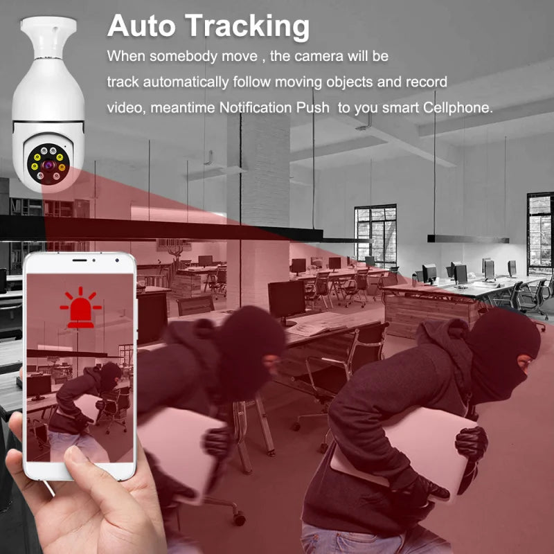 Ampoule Caméra WiFi 360°
