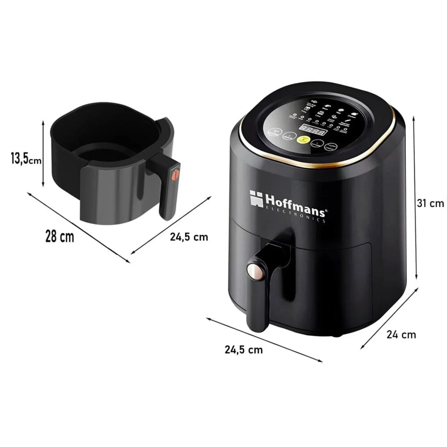 Friteuse à air ( Air Fryer ) - Qualite Superieur, 7,5 Litres.