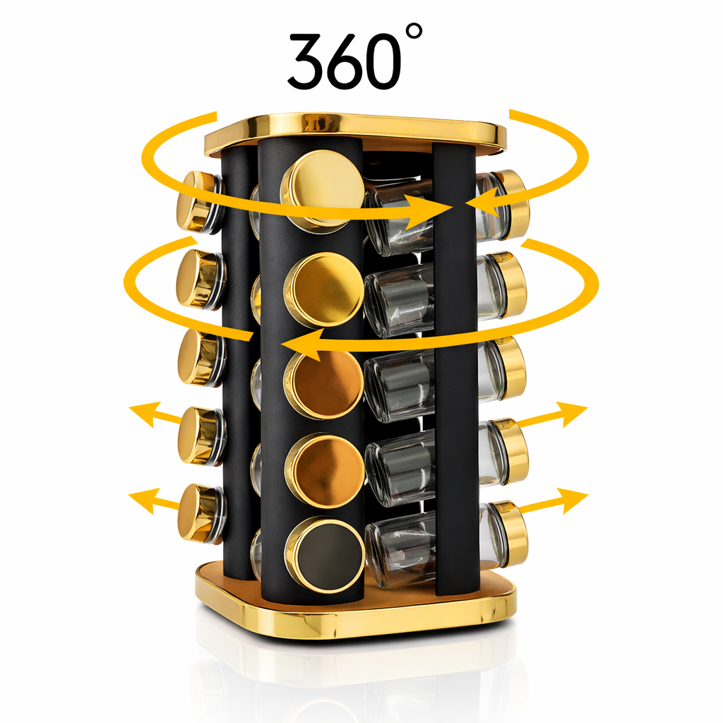 Étagère à Épices Rotative 20 pots