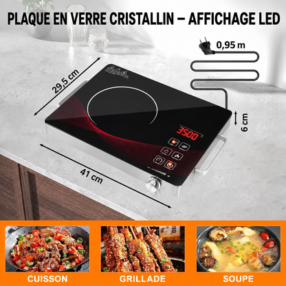 Plaque de Cuisson Électrique en Céramique – Disponible en 1 et 2 Foyers