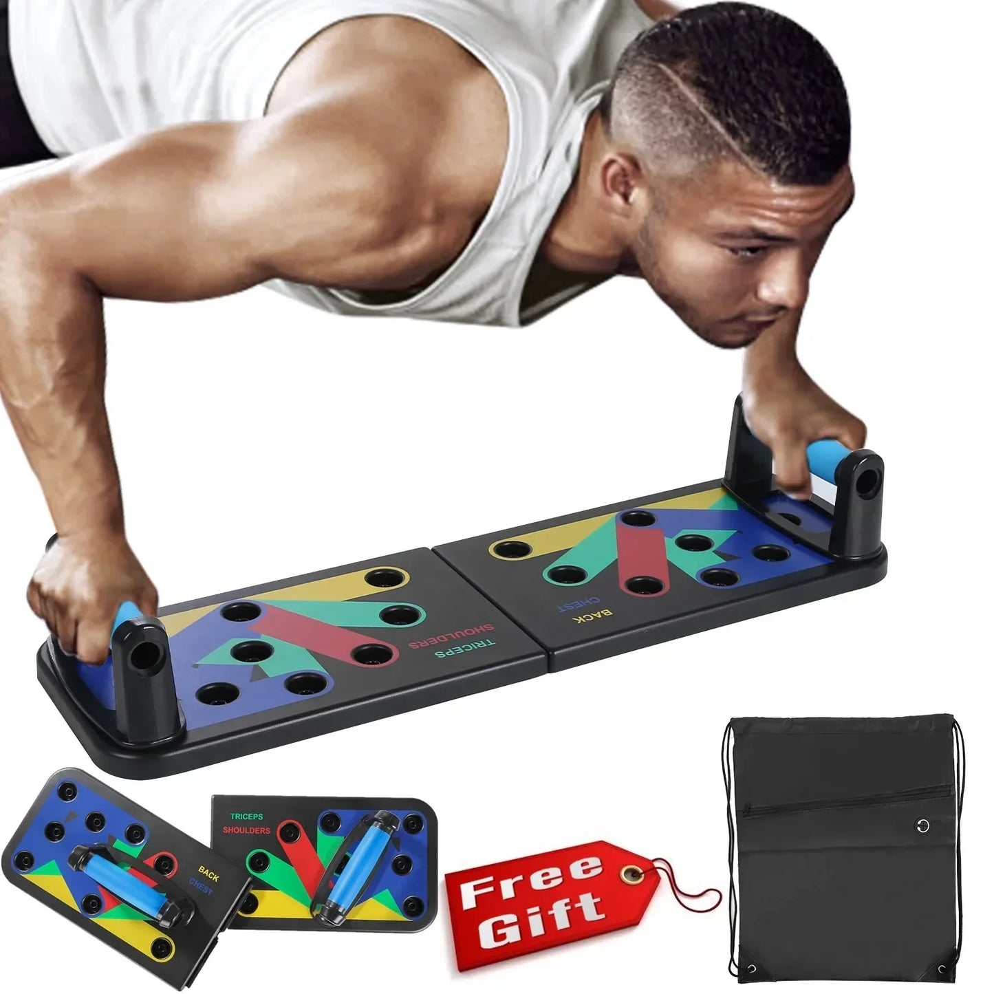 Planche de Push-up Multifonction Pliable