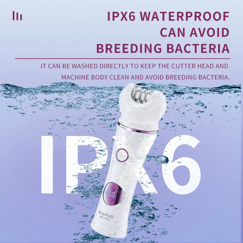 Épilateur Premium 5 en 1 - Il épile, rase, exfolie, taille et adoucit la peau