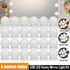 Makeup Mirror LED Light Bulbs Vanity Lights USB Charging Bathroom Dressing Table Lighting Dimmable LED Vanity Mirror Light.
