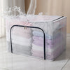 Transparent clothing organizer Multi-functional folding bins toy storage box waterproof storage box home storage shelves.