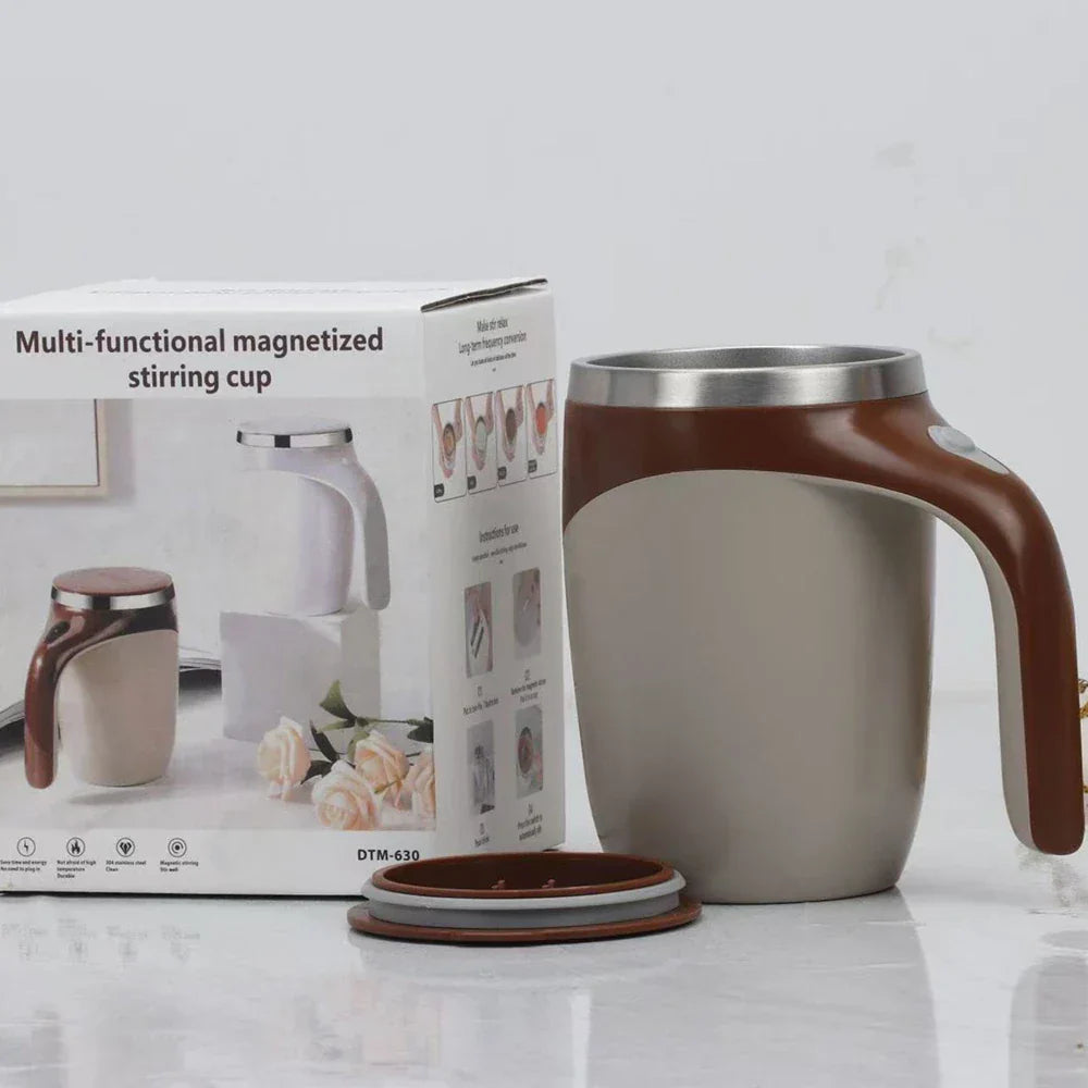 Pack Petit Déjeuner Premium : Cuiseur à Œufs Inox + Mug Auto-Mélangeur