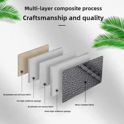 Luxurious PU leather  car seat cover, 3D wing & fixed lumbar support - Soft, comfortable and durable, suitable for most Car