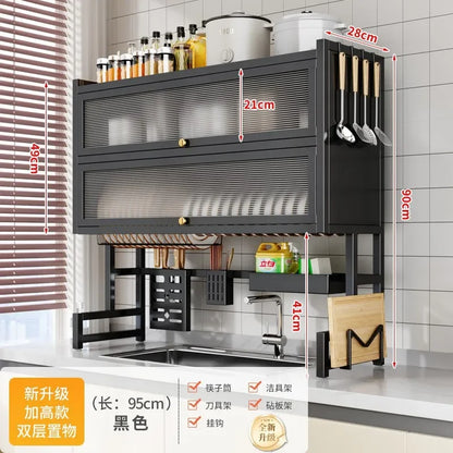 Kitchen Drain Rack Dish  Plate Sink Storage Dishwasher Shelf Tableware Storage Rack