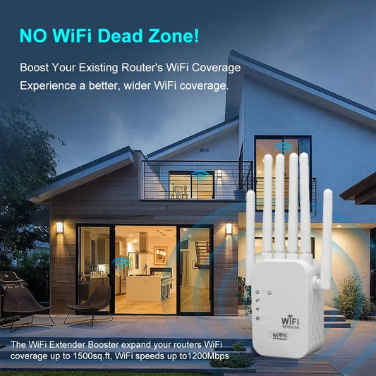 📶 Répéteur WiFi 1200 Mbps