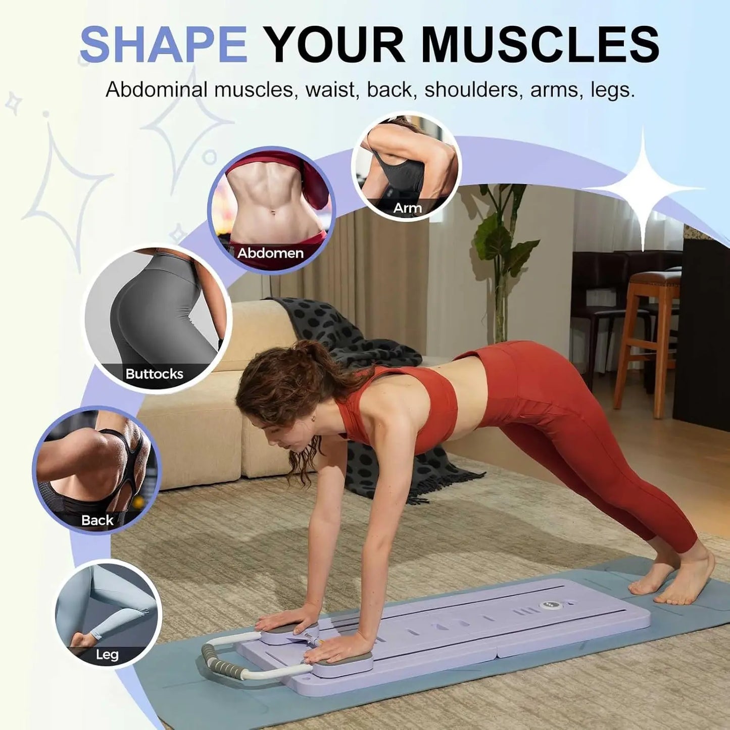 Planche de Fitness Multifonction Pilates