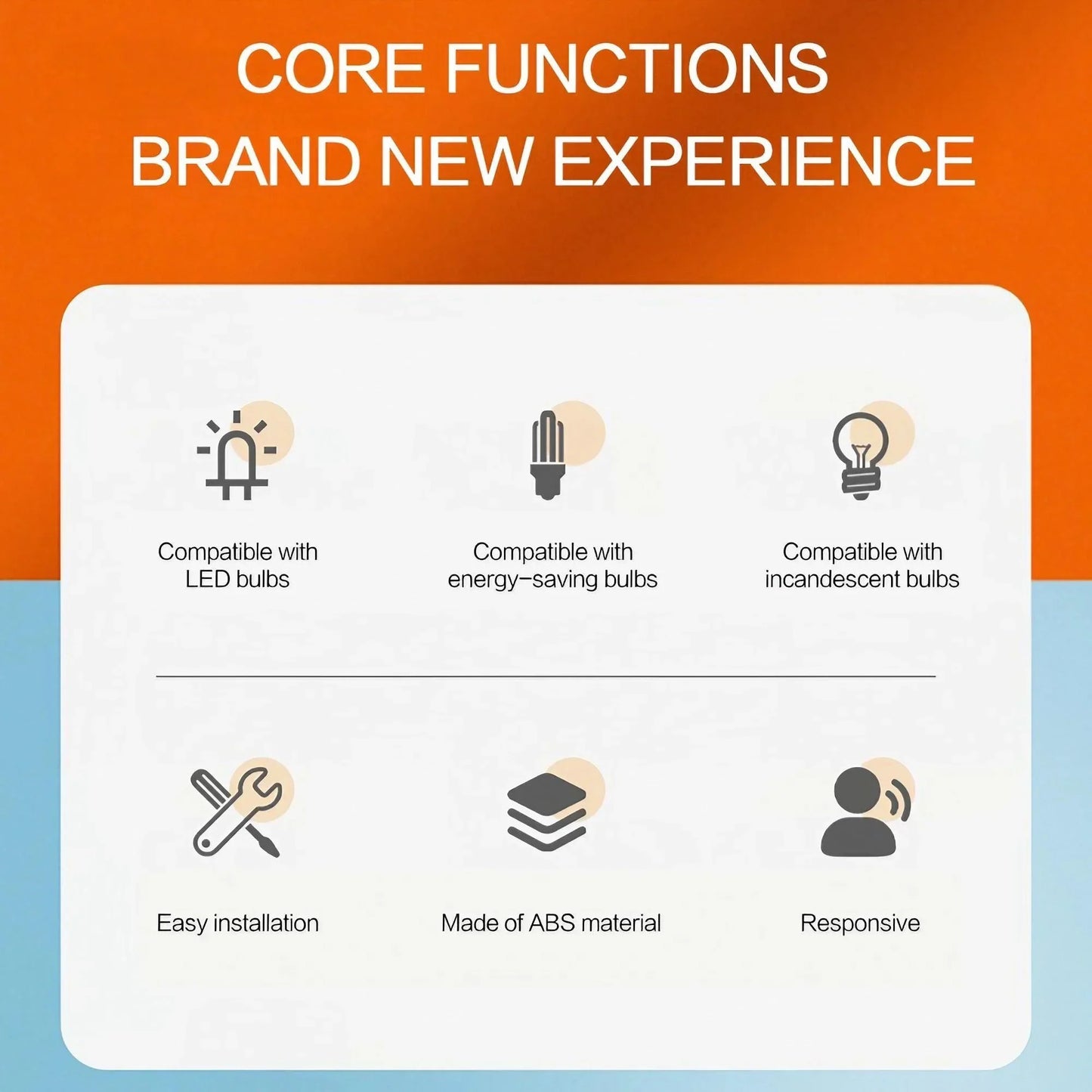 Douille Ampoule Intelligente E27 à Détecteur de Mouvement