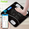 Smart Body Fat Scale Wireless Digital Bathroom Scale Bluetooth Electronic Weight Scale with Smartphone App.