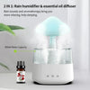 Mushroom Rain Air Humidifier Electric Aroma Diffuser Rain Cloud Smell Distributor Relax Water Drops Sounds Colorful Night Lights.