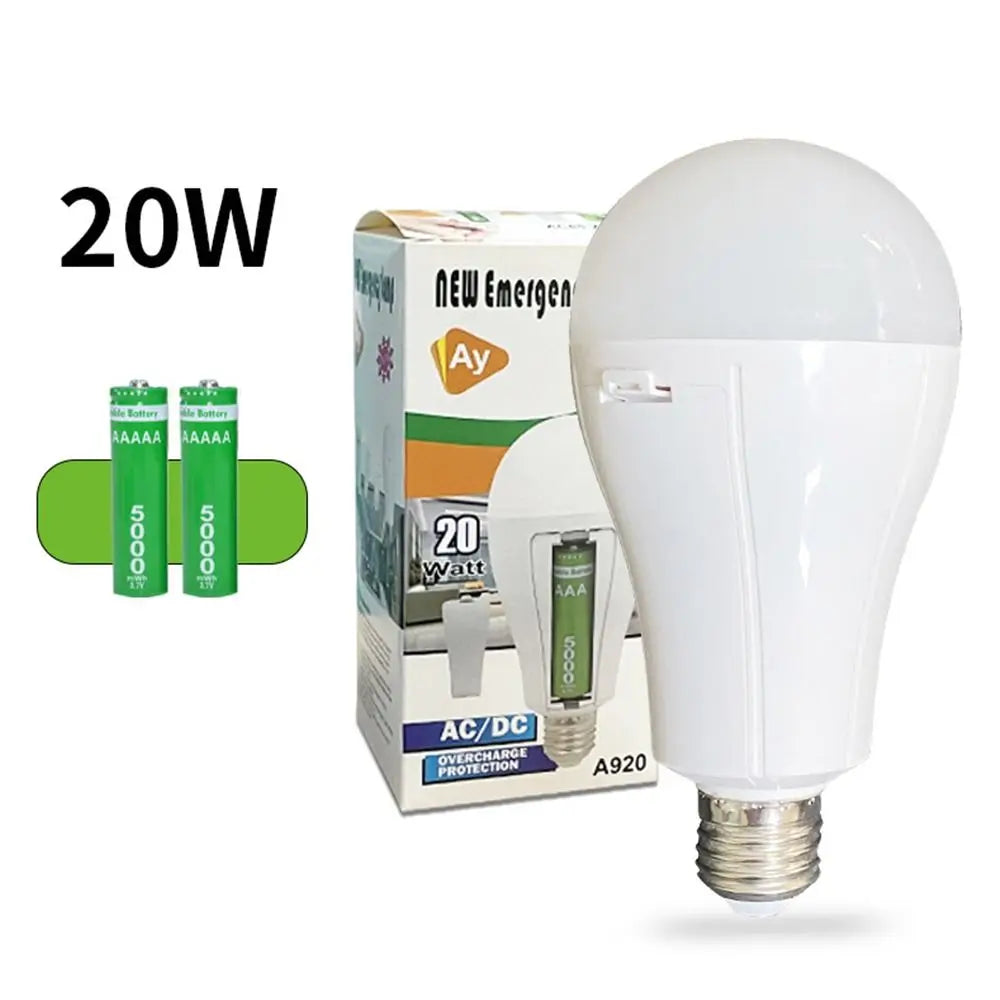 L'ampoule rechargeable 20W qui brille même quand le courant s'en va
