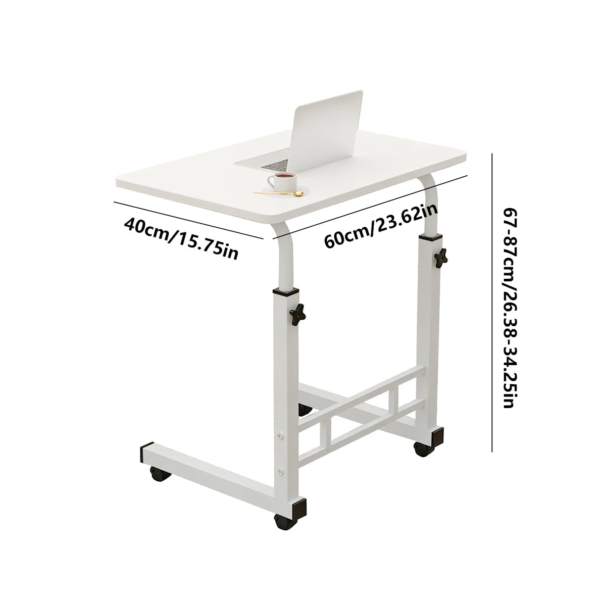 Mini Table de Bureau Mobile - Idéale pour Travailler, Manger et Étudier