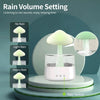 Mushroom Rain Air Humidifier Electric Aroma Diffuser Rain Cloud Smell Distributor Relax Water Drops Sounds Colorful Night Lights.