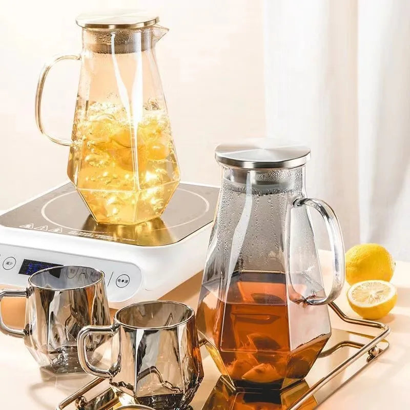 Carafe VIP + 6 Verres  Design Diamant.
