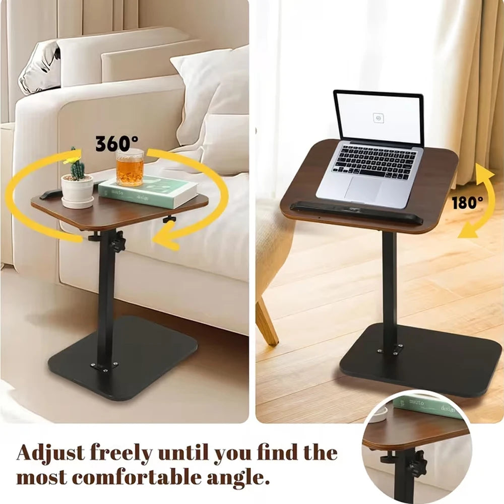 Table d'Appoint en C – Support pour Ordinateur, Repas et Café