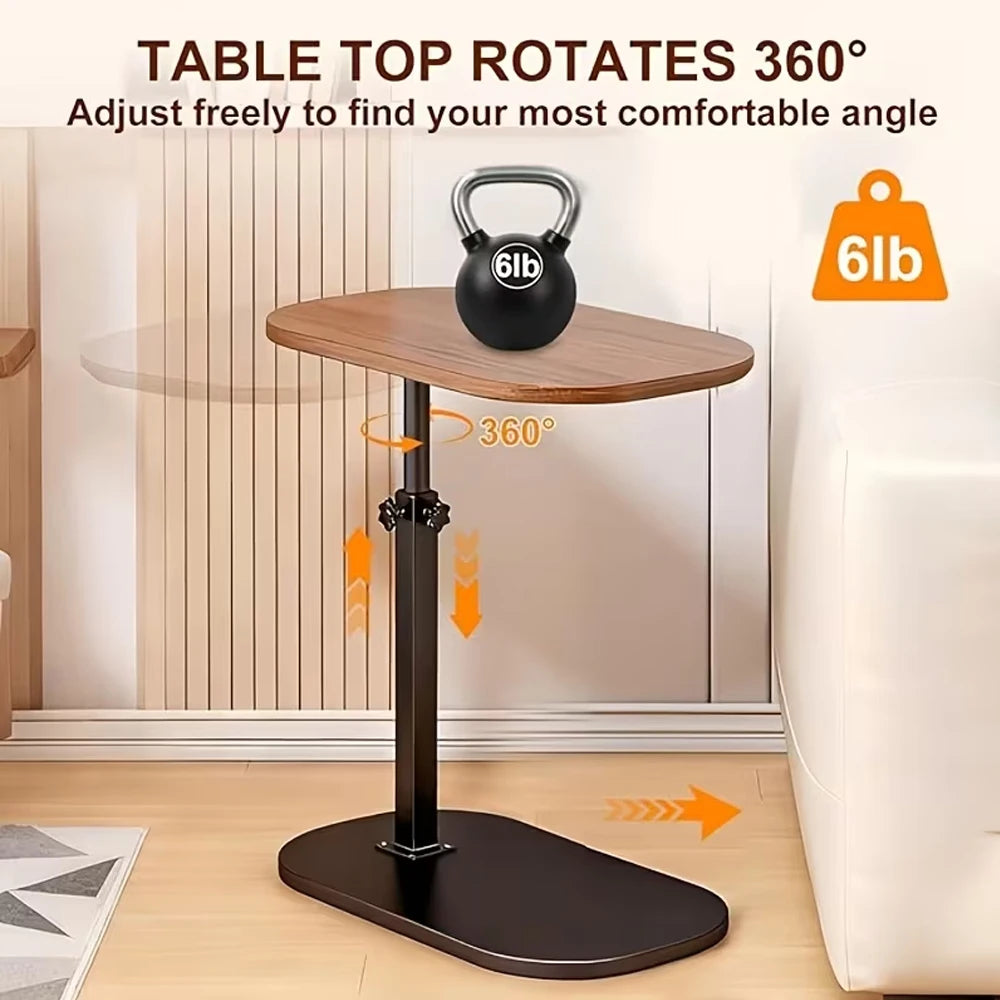 Table d'Appoint en C – Support pour Ordinateur, Repas et Café