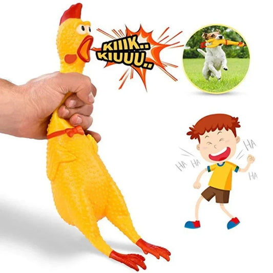 Le Poulet Criard – Le Jouet Qui Fait Rire toute la famille (10 Poulets + 1 rubans police)
