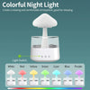 Mushroom Rain Air Humidifier Electric Aroma Diffuser Rain Cloud Smell Distributor Relax Water Drops Sounds Colorful Night Lights.
