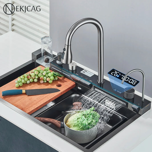 Évier de Cuisine intelligent Multifonction avec Affichage Digital