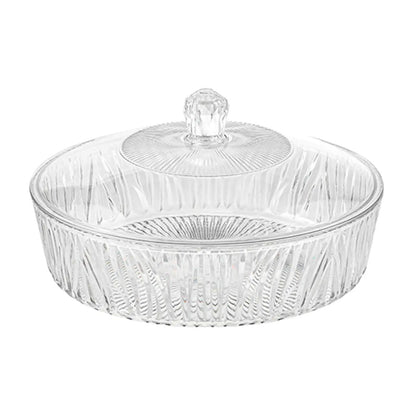 Cake Plate Dessert Table Display with Cover Transparent Portable Decoration Fruit Bowl Serving Cookie Platter for Party