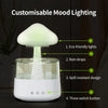 Mushroom Rain Air Humidifier Electric Aroma Diffuser Rain Cloud Smell Distributor Relax Water Drops Sounds Colorful Night Lights.