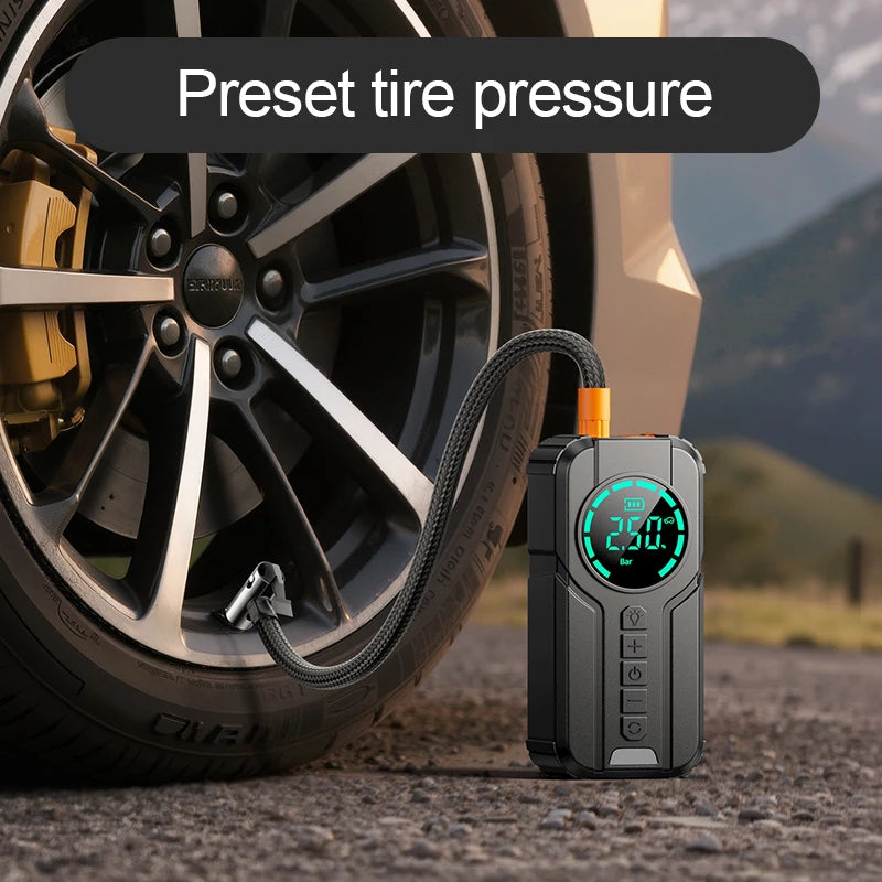 Booster de Batterie 4 en 1 – Demarreur si panne Batterie, Pompe à  air, Powerbank, Torche