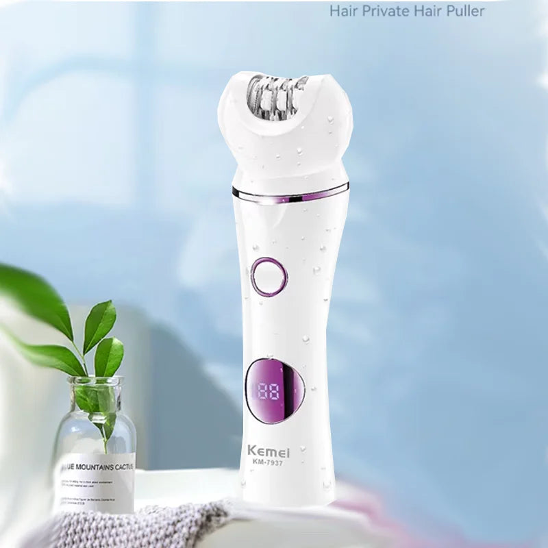 Épilateur Premium 5 en 1 - Il épile, rase, exfolie, taille et adoucit la peau