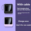 Mini Power Bank Universel -  10.000mAh avec 4 Câbles Charge.