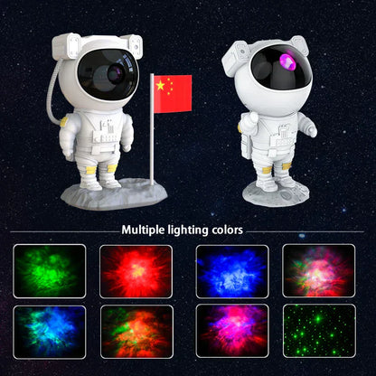 Projecteur Astronaute 360° avec Télécommande.
