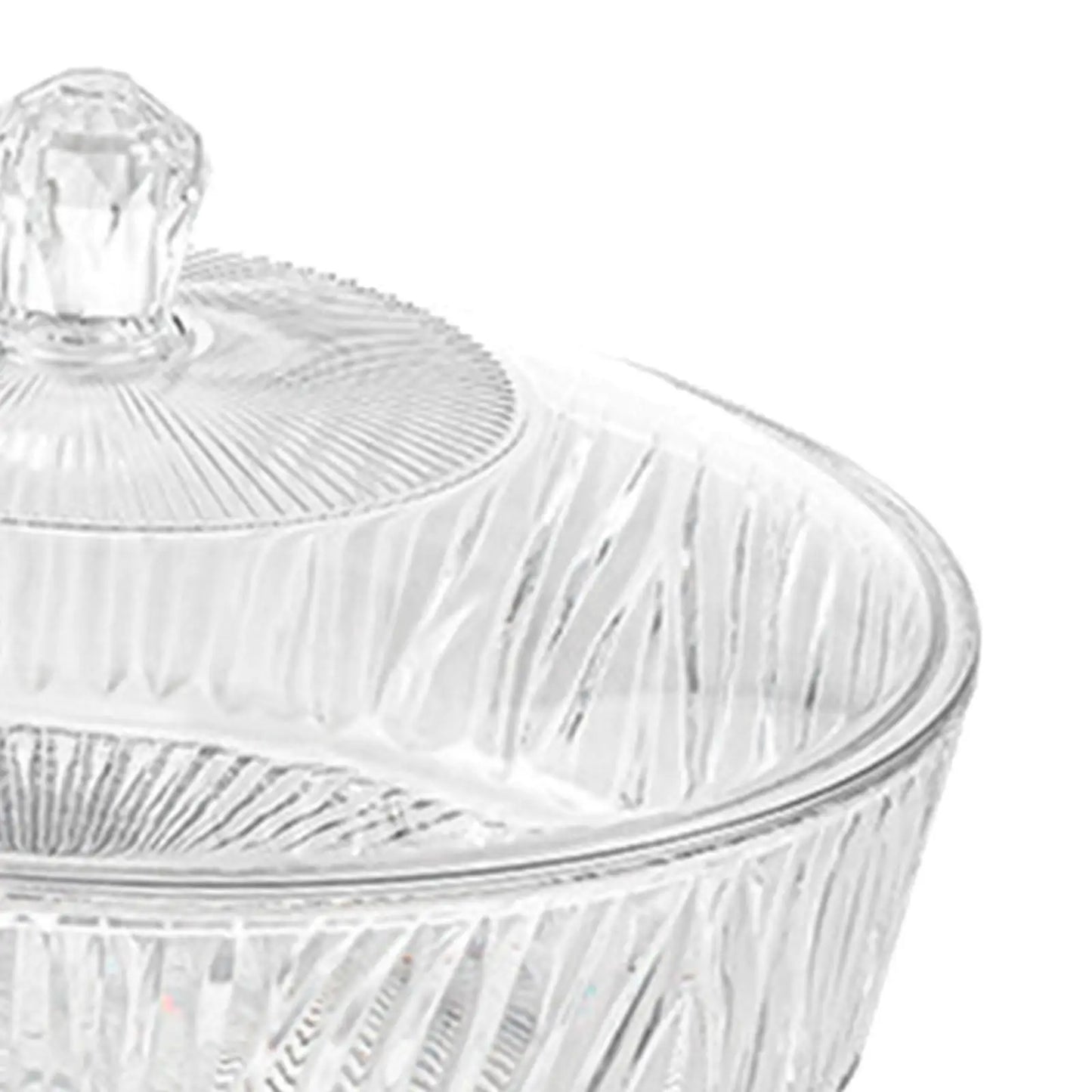 Cake Plate Dessert Table Display with Cover Transparent Portable Decoration Fruit Bowl Serving Cookie Platter for Party