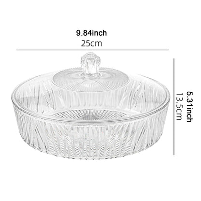 Cake Plate Dessert Table Display with Cover Transparent Portable Decoration Fruit Bowl Serving Cookie Platter for Party