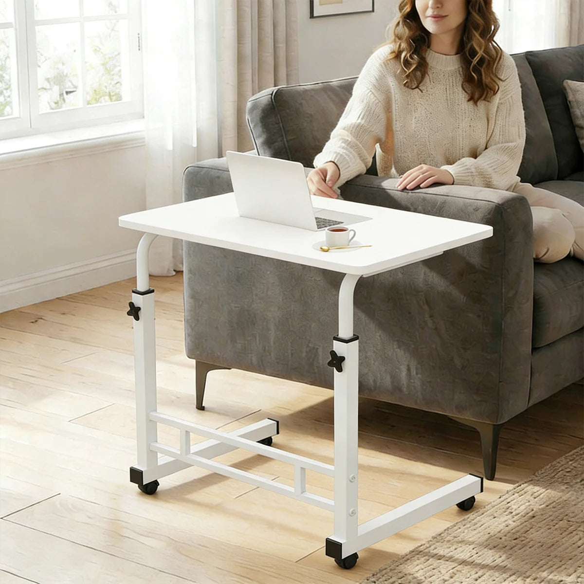 Mini Table de Bureau Mobile - Idéale pour Travailler, Manger et Étudier