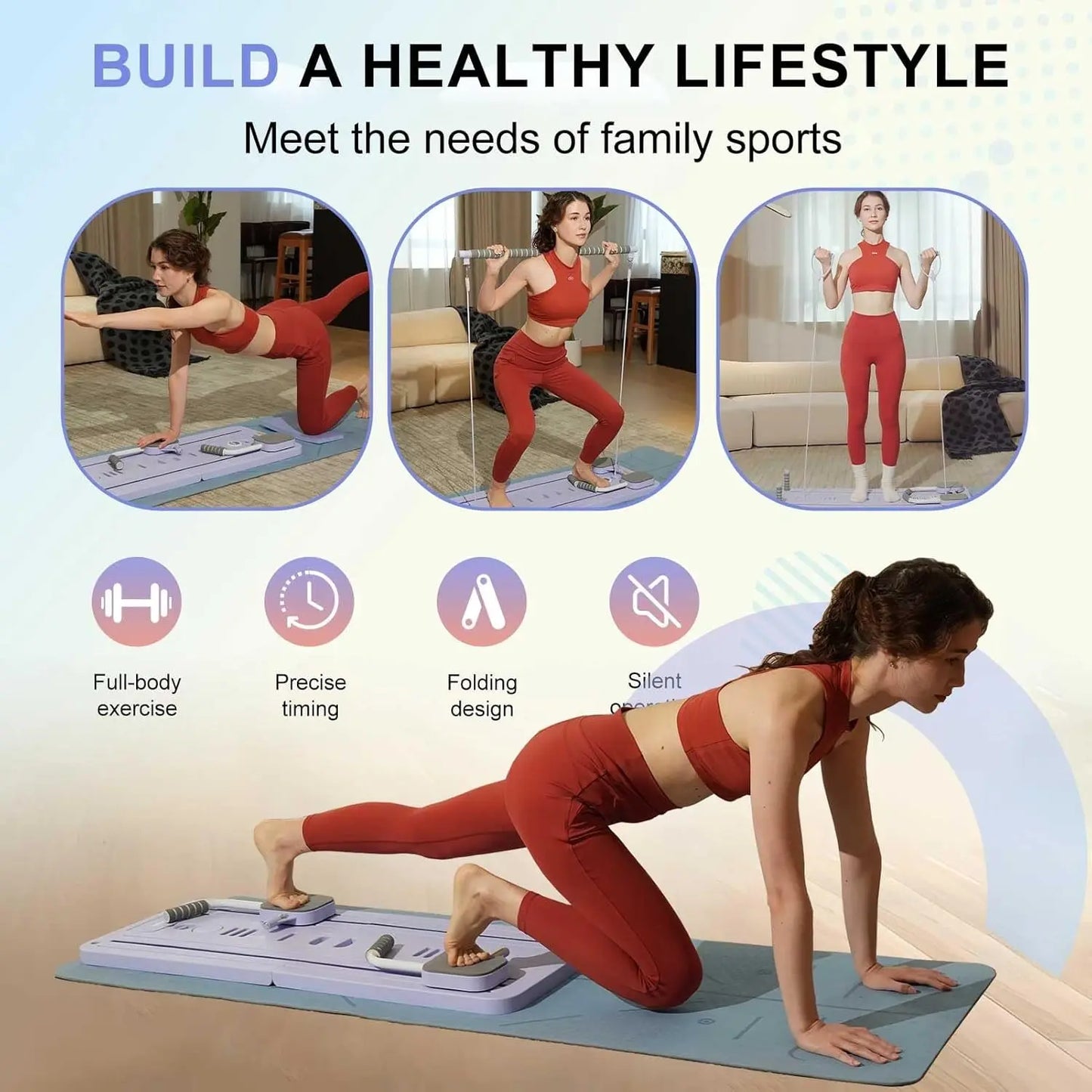 Planche de Fitness Multifonction Pilates