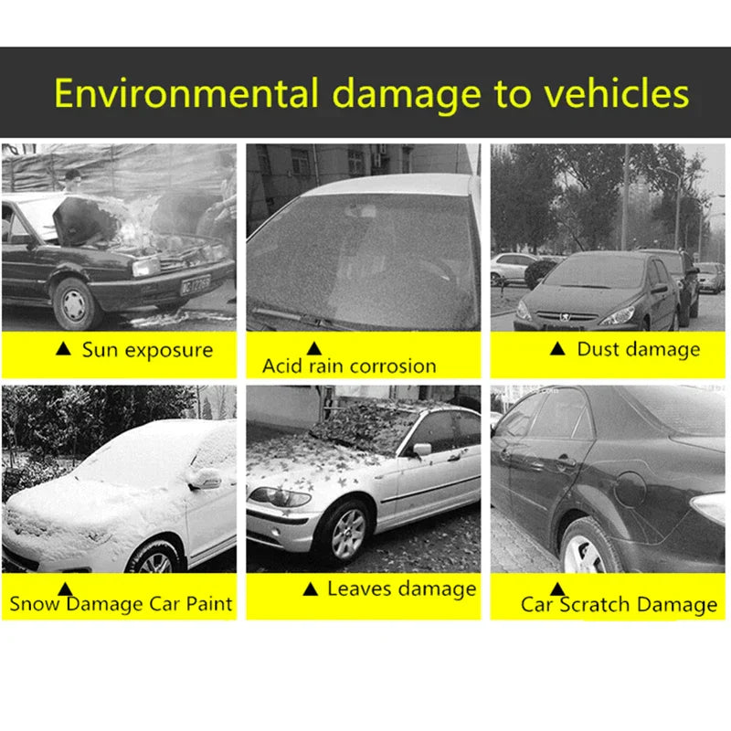 Bâche de Voiture Européenne  - avec tissu Doublé Super lourd - Garantie 5ans