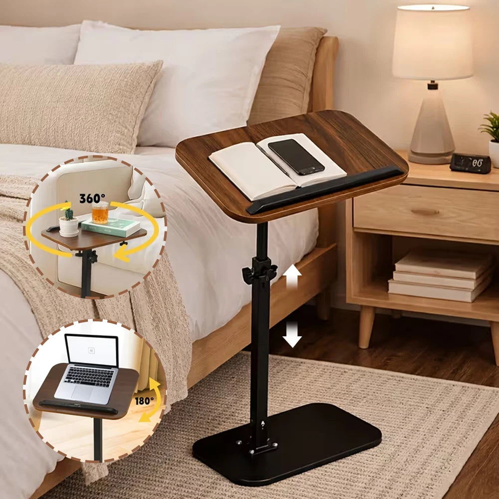 Table d'Appoint en C – Support pour Ordinateur, Repas et Café