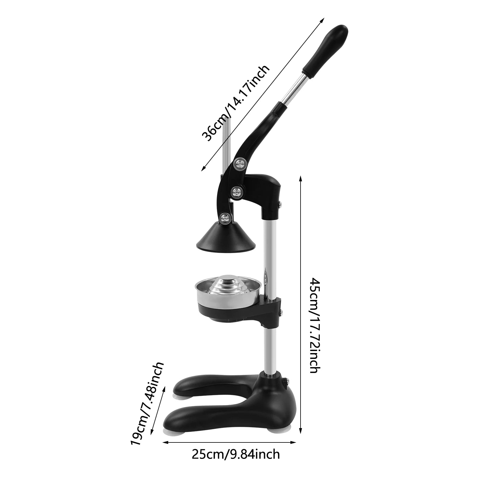 Presse-Agrumes Manuel Professionnel en Acier Inoxydable