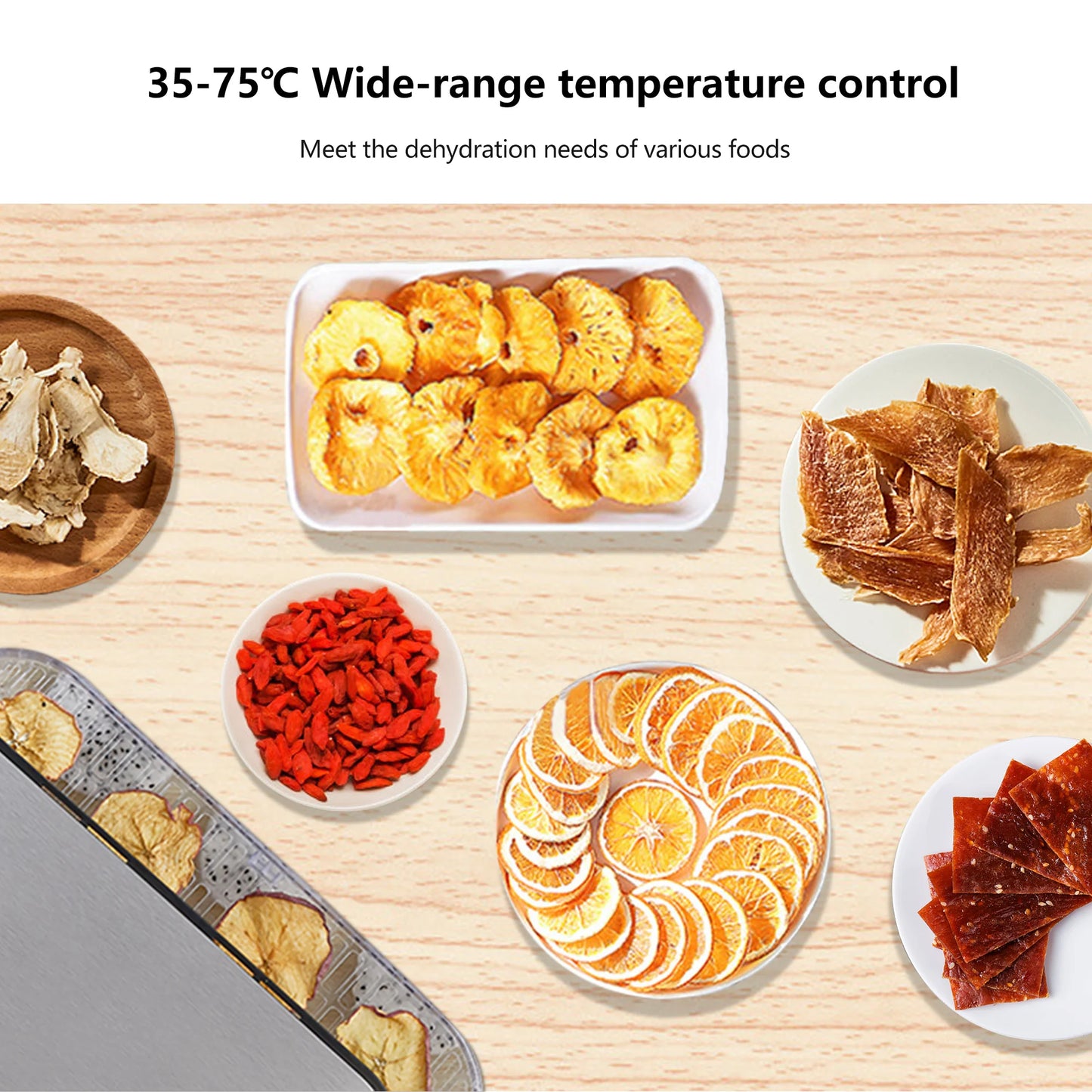 Déshydrateur Alimentaire Haute Performance  – pour Fruits, Légumes et Viande