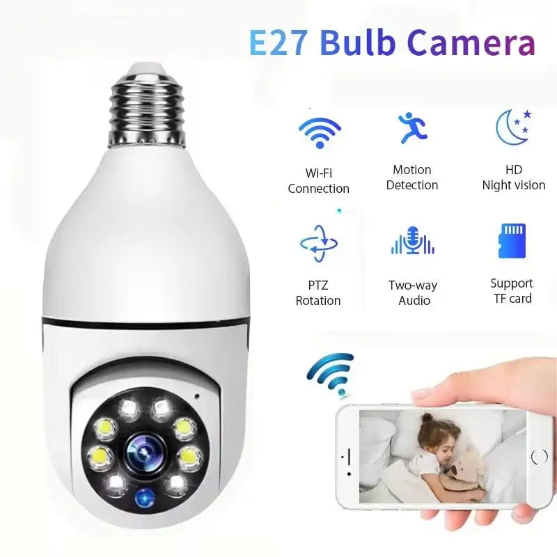 Ampoule Caméra WiFi 360°