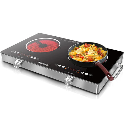 Plaque de Cuisson Électrique en Céramique – Disponible en 1 et 2 Foyers