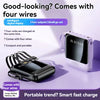 Mini Power Bank Universel -  10.000mAh avec 4 Câbles Charge.
