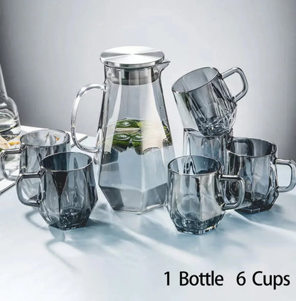 Carafe VIP + 6 Verres  Design Diamant.