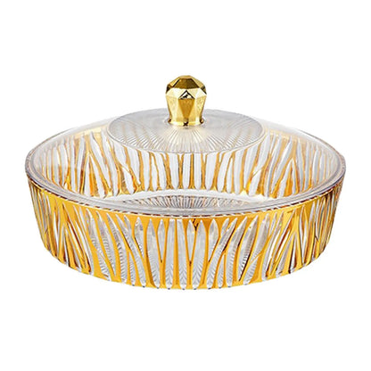Cake Plate Dessert Table Display with Cover Transparent Portable Decoration Fruit Bowl Serving Cookie Platter for Party