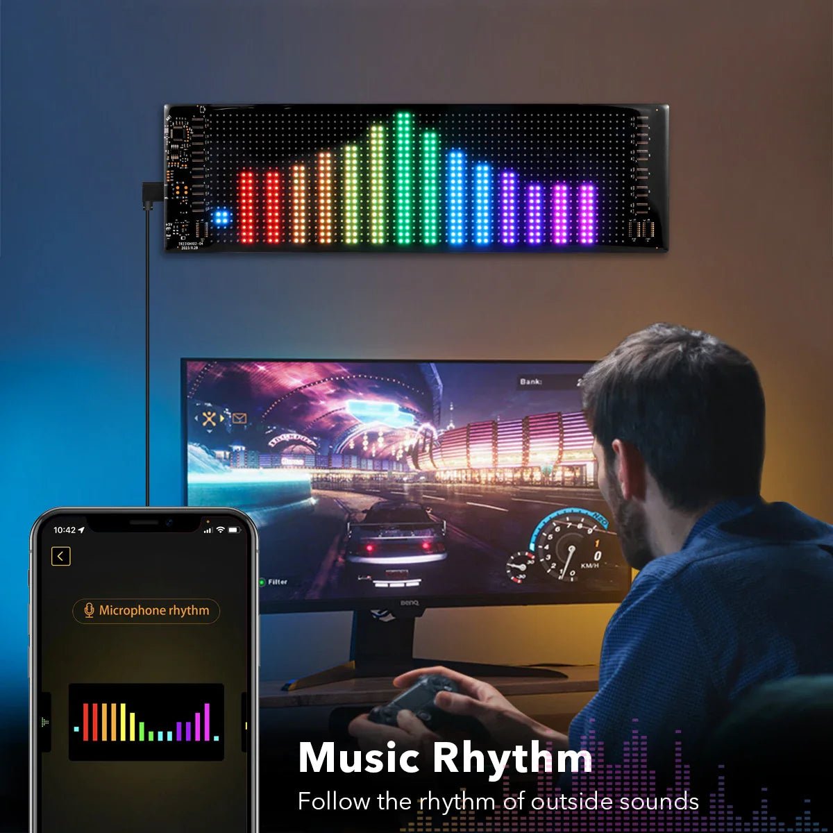 Smart Scrolling Bright Advertising LED Sign USB 5V Bluetooth APP Control Sign Programmable Text Pattern LED Car Sign LED Module